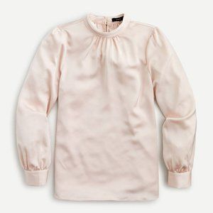 new J.Crew Pleated mockneck blouse XXL